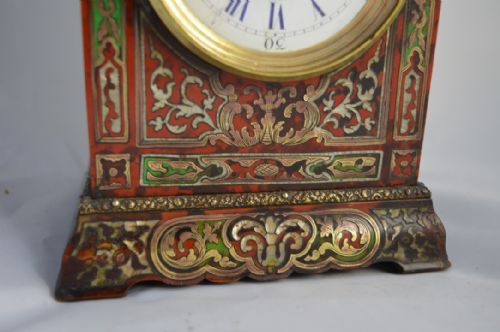 fig 1. French Boulle Tortoiseshell Mantel Clock