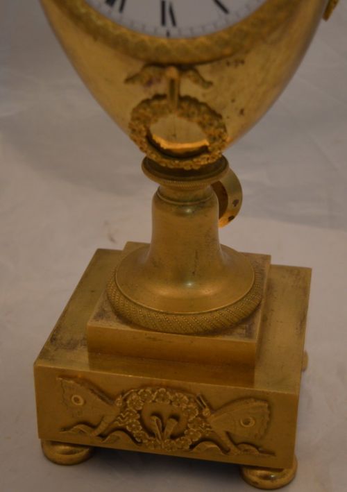 fig 1. Rare English fusee Vase Clock Viner, London