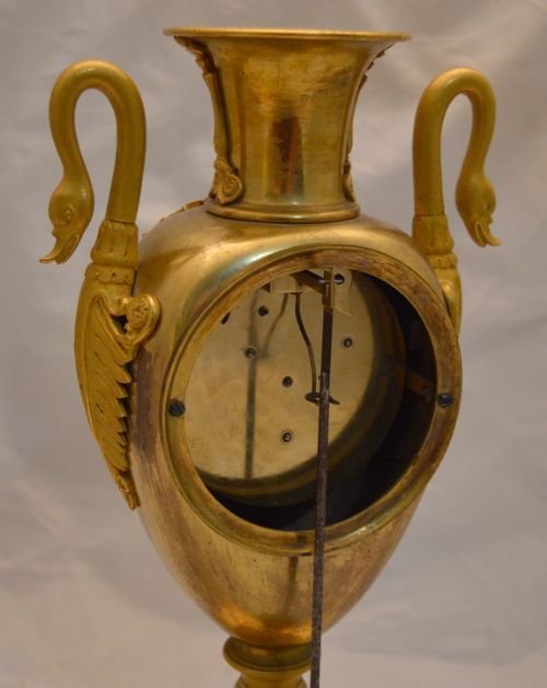 fig 2. Rare English fusee Vase Clock Viner, London