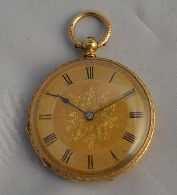 18k Gold Swiss Pocket Watch