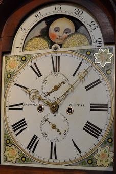 fig 1. Longcase Cclock Moon Phase Kimich of Bath