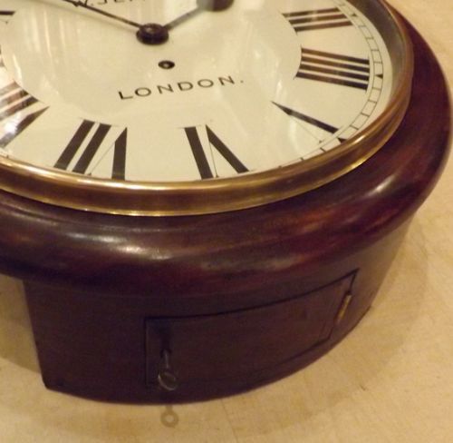 fig 1. London Fusee Dial Clock William Jeffery