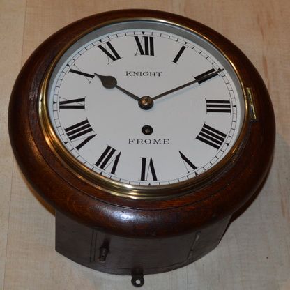 Rare 8" Fusee Dial Clock Knight of Frome