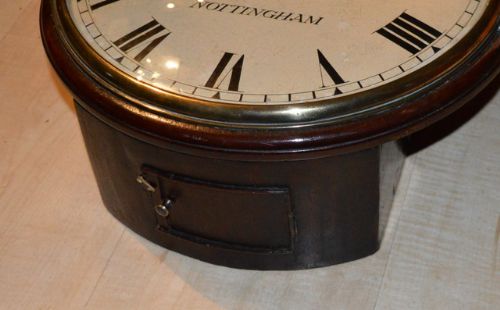 fig 1. Georgian Convex Fusee Dial Clock Richardson Nottingham