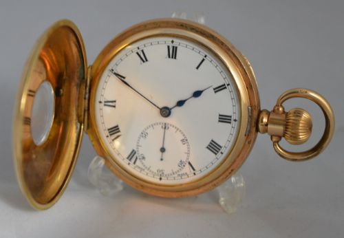Half Hunter Gents Swiss Pocket Watch
