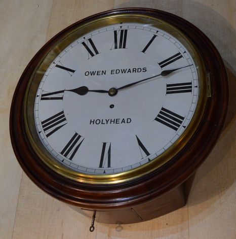 Edwards Holyhead Fusee Dial Wall Clock