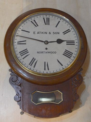 English Dropdial Fusee Wall Clock
