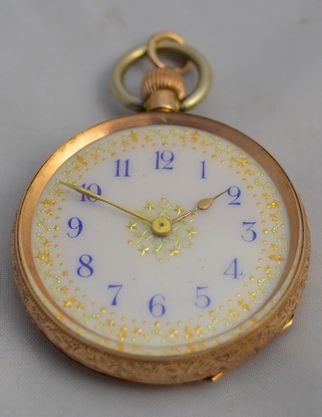 Swiss 14k Ladies Pocket Watch