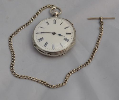 Quarter Repeating Gents Silver Pocket Watch