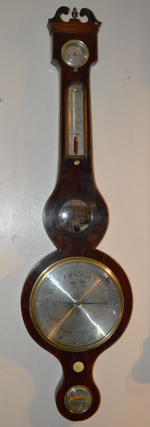 Mahogany Barometer Pini, London.