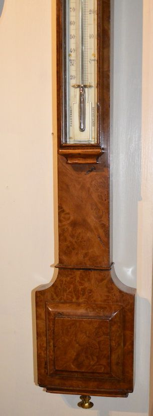 fig 1. Walnut Victorian Stick Barometer, Liverpool
