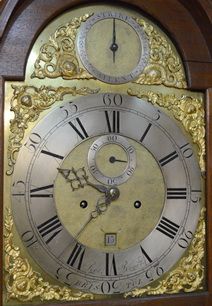 fig 1. Rogers, Bristol Georgian Mahogany Longcase Clock