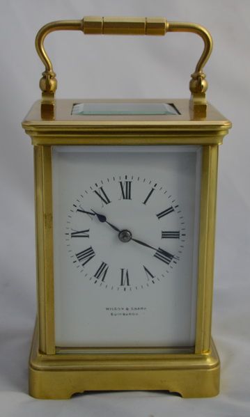 French Brass Striking Carriage Clock
