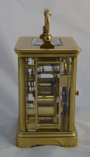 fig 1. French Brass Striking Carriage Clock 