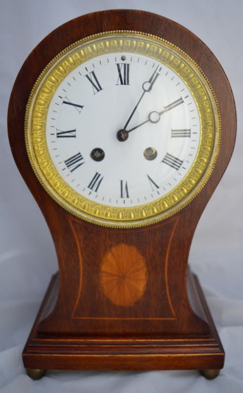 Edwardian Mahogany Mantel Clock