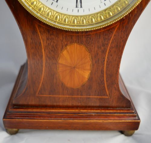 fig 1. Edwardian Mahogany Mantel Clock 