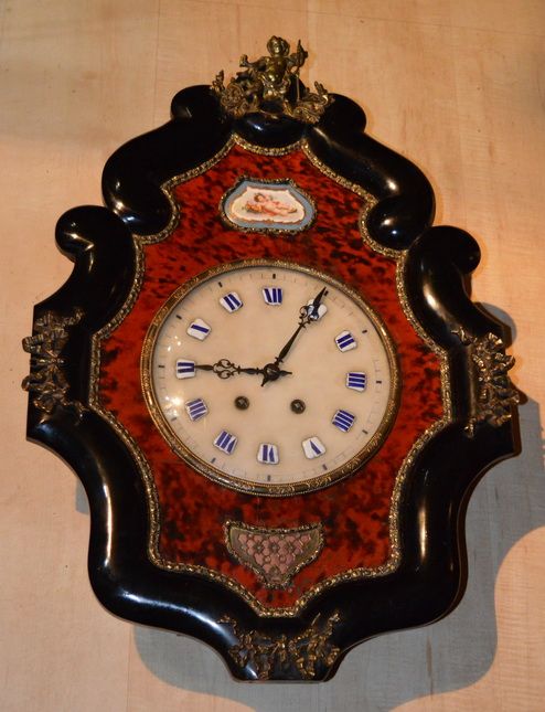 French Boulle Wall Clock