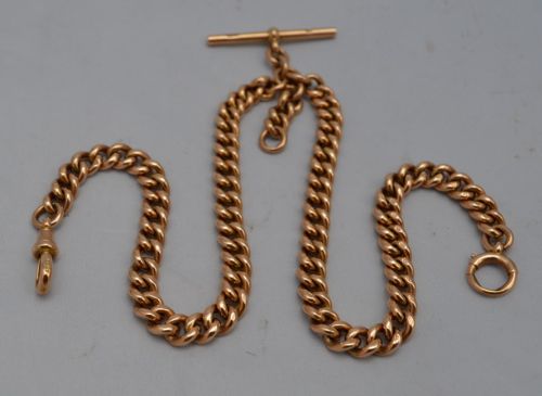 9 Carat Gold Double Albert Watch Chain