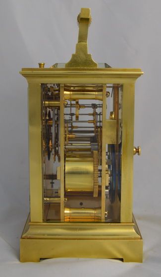 fig 1. French Brass Striking Carriage Clock by SJ Rety
