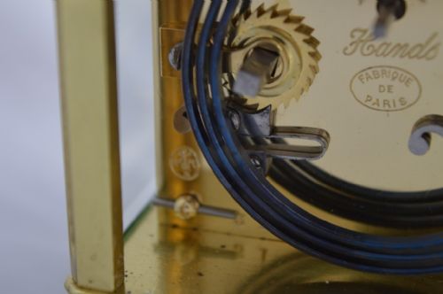 fig 1. French Cannelee Case Striking Carriage Clock, Richard & Co