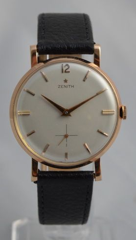 1960 Zenith 18k Rose Gold Wristwatch