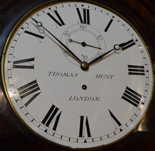 fig 1. Hunt of London Regency Georgian Longcase Clock