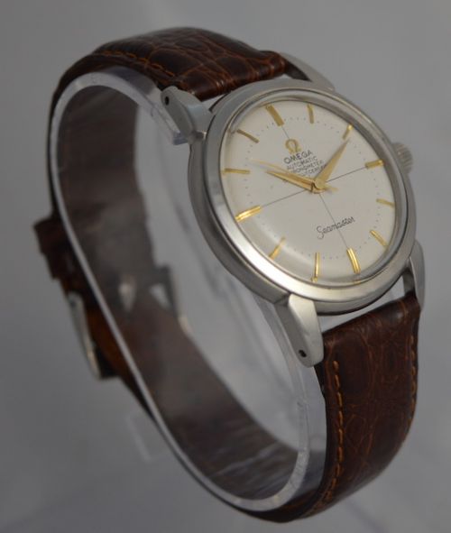 fig 1. 1952 Omega Seamaster Automatic 'Bumper' Wristwatch