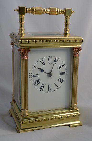 Corinthian Column Carriage Clock