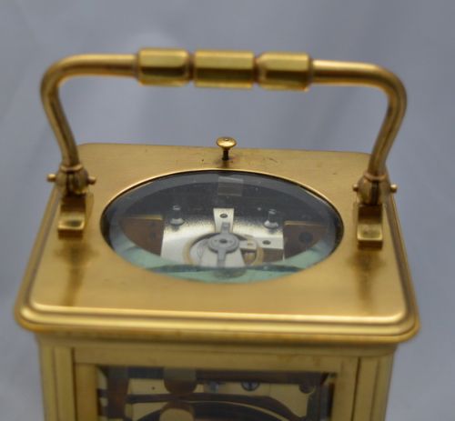fig 1. Antique French Strike Repeat Carriage Clock