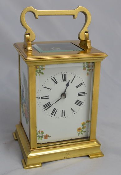 Porcelain Panelled Carriage Clock