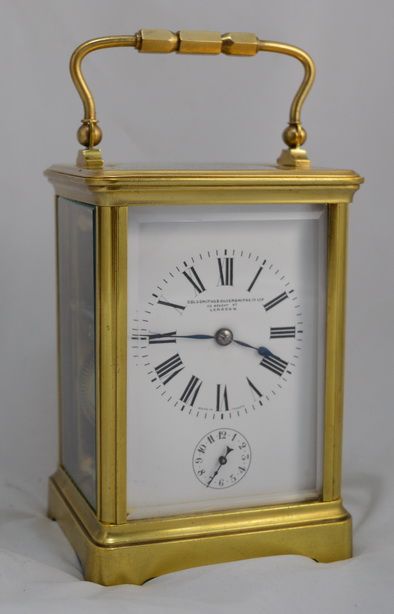 Striking French Carriage Clock, Goldsmiths London