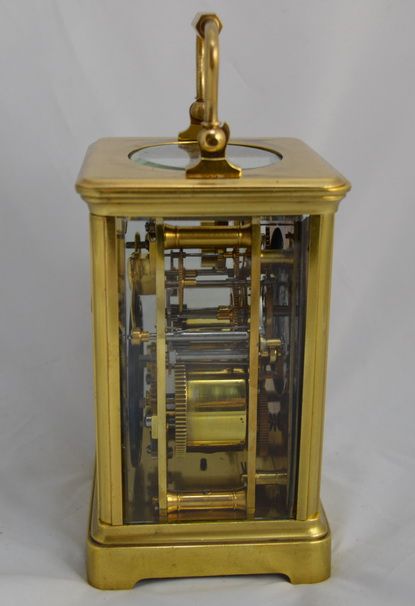 fig 1. Striking French Carriage Clock, Goldsmiths London