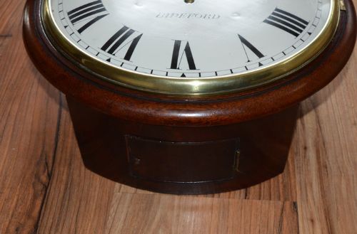 fig 1. Georgian Convex Fusee Dial Wall Clock Sam White Bideford