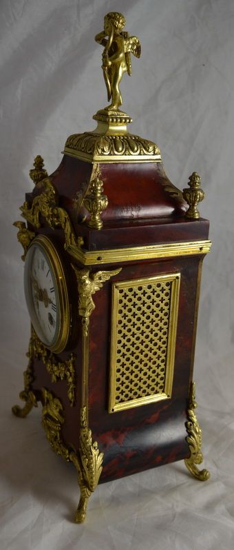 fig 1. French Ormolu Tortoiseshell Mantel Clock