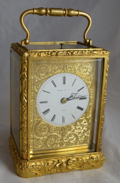 Early French Carriage Clock, Henry, Paris