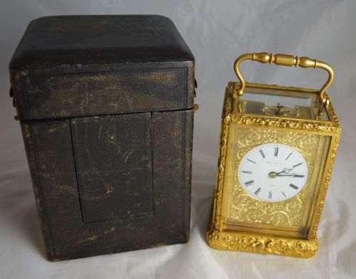 fig 1. Early French Carriage Clock, Henry, Paris