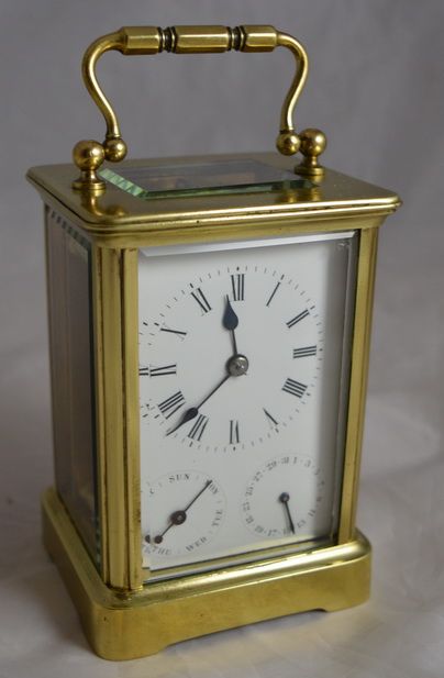 French Carriage Clock with Calendar