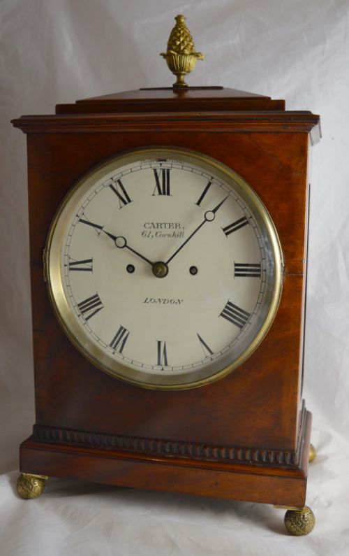 English Twin Fusee Bracket Clock, Carter, London