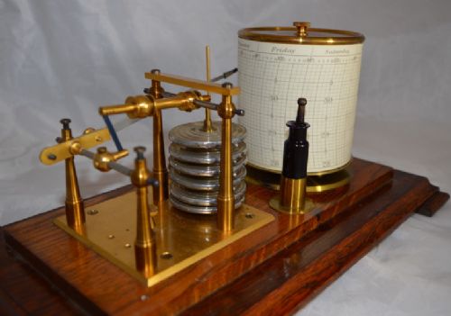 English Oak Barograph