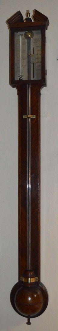 Georgian Stick Mercury Barometer Gatward Hitchin, Hertfordshire.