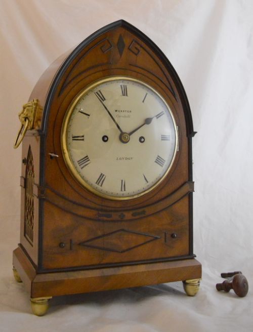 Webster, London Regency Twin Fusee Bracket Clock