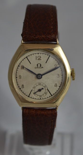 Omega Vintage 1936 Wrist Watch 9k Gold