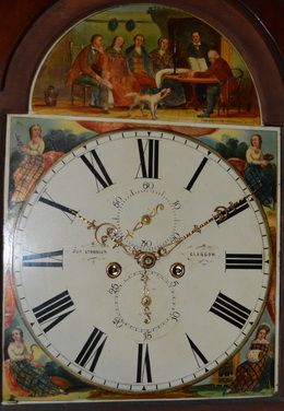 fig 1. Longcase Clock Joseph Stromier, Glasgow Circa 1865.