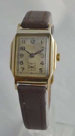 Art Deco 9k Gold Wristwatch 1930'S