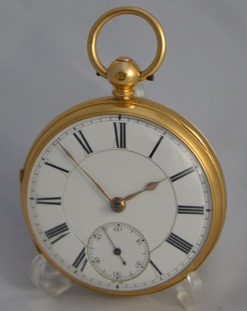 18k English Fusee Pocket Watch
