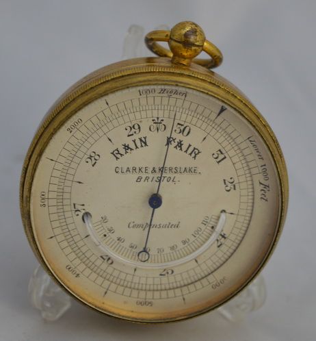 Clarke & Kerkslake, Bristol, Pocket Barometer