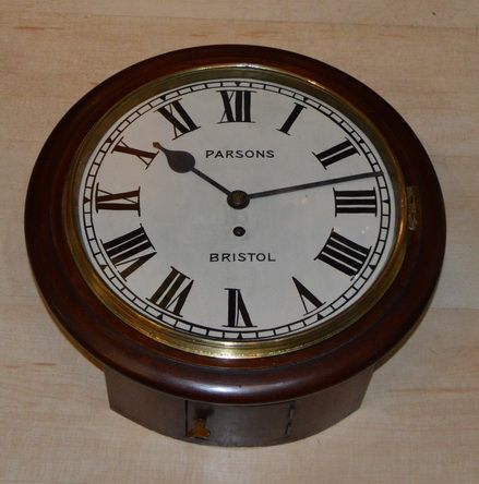 English Fusee Dial Clock, Parsons, Bristol
