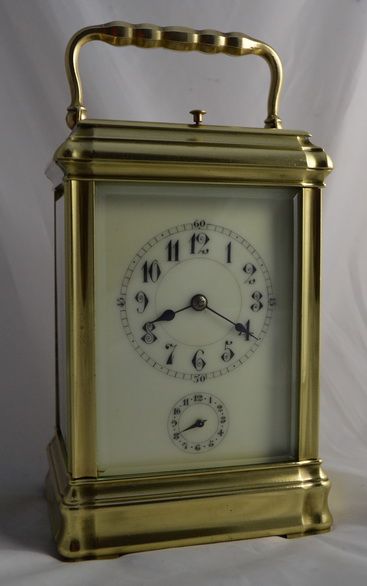 Quality Gorge Case Carriage Clock Marked Caldwell Philadelphia, Usa.