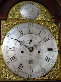 fig 1. Scottish Georgian Longcase clock John Barr Port Glasgow