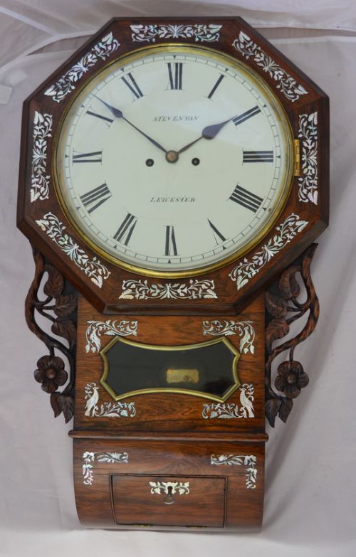 Twin Fusee Dropdial Wall Clock, Leicester